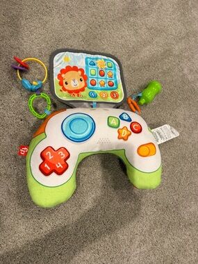 Fisher-Price Green Plush Learning Game Controller for Kids